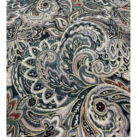 Material Paisley 4.8 feet Screen Print Mill Creek Fabrics Zepel Remnant - Picture 5 of 5